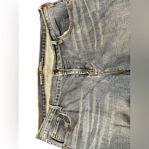 🍄Old Navy Original Mid- Rise Blue Denim Jeans Size 16 Long Good Condition! - Picture 3 of 5